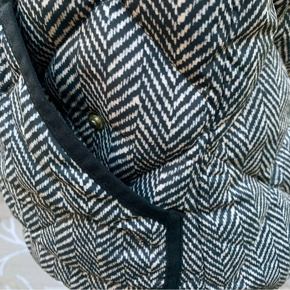 J. Crew Down Puffer Vest XS Black Tan
